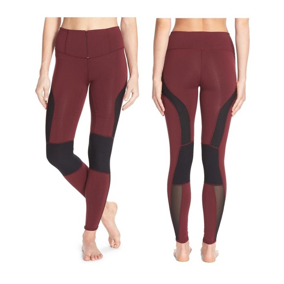 Free People Pants - EUC Free People Movement Red Combo Active Leggings